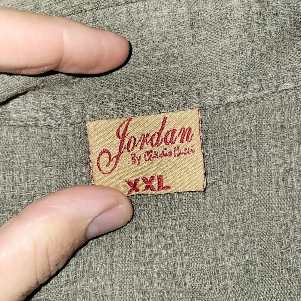 Jordan by Claudio Nucci Shirt Size XXL Button Down Short Sleeve Cooling Comfort